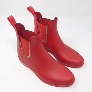Jack Rogers Sallie Slip-On Red Rain Booties